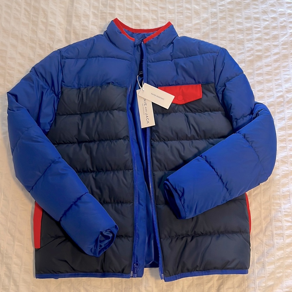 COLORBLOCKED PUFFER JACKET from Janie and Jack